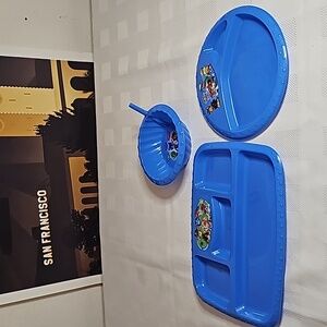 Toddler Paw Patrol plates, PJ Masks Bowl